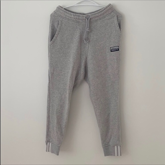light grey adidas track pants - Picture 1 of 4